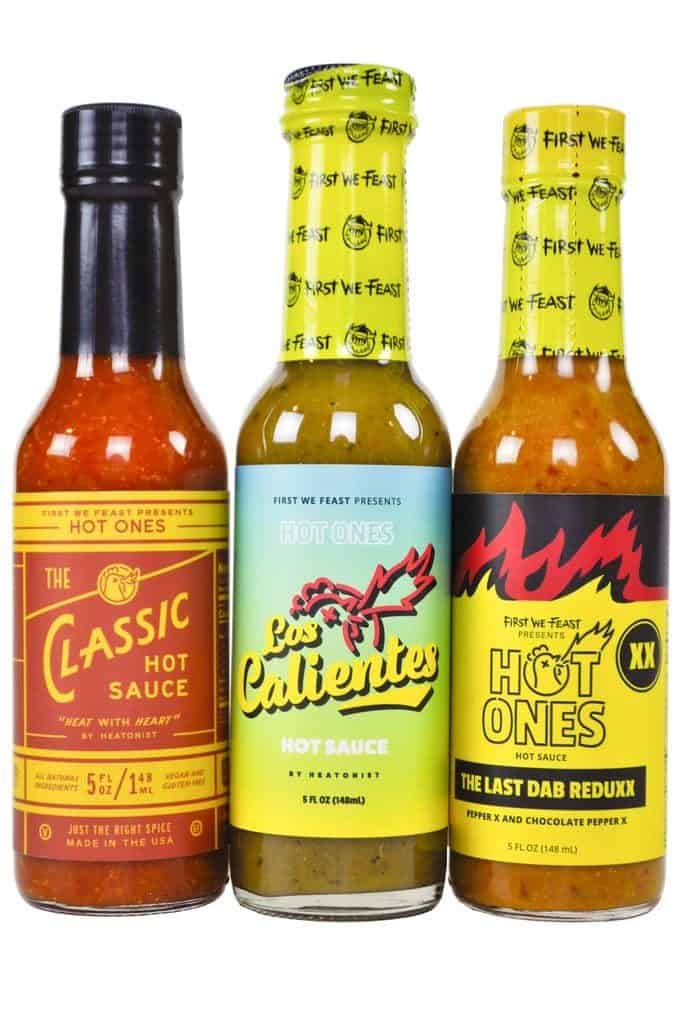 hot ones hot hot sauces content